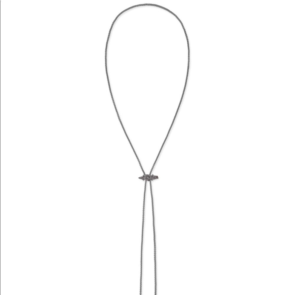 Cheska Bolo Hematite Necklace